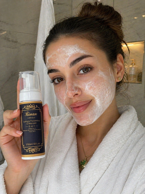 Rinan Luxury Foaming Cleanser – 3 in 1 Makeup Removing & Skin Care Cleanser