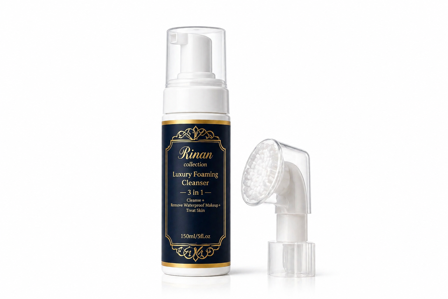 Rinan Luxury Foaming Cleanser – 3 in 1 Makeup Removing & Skin Care Cleanser